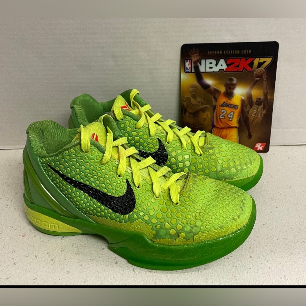 Nike Zoom Kobe 6 Protro Low Grinch  CW2190-300 Men’s 5.5